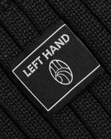 Left Hand Plated Rib Merino Beanie Black