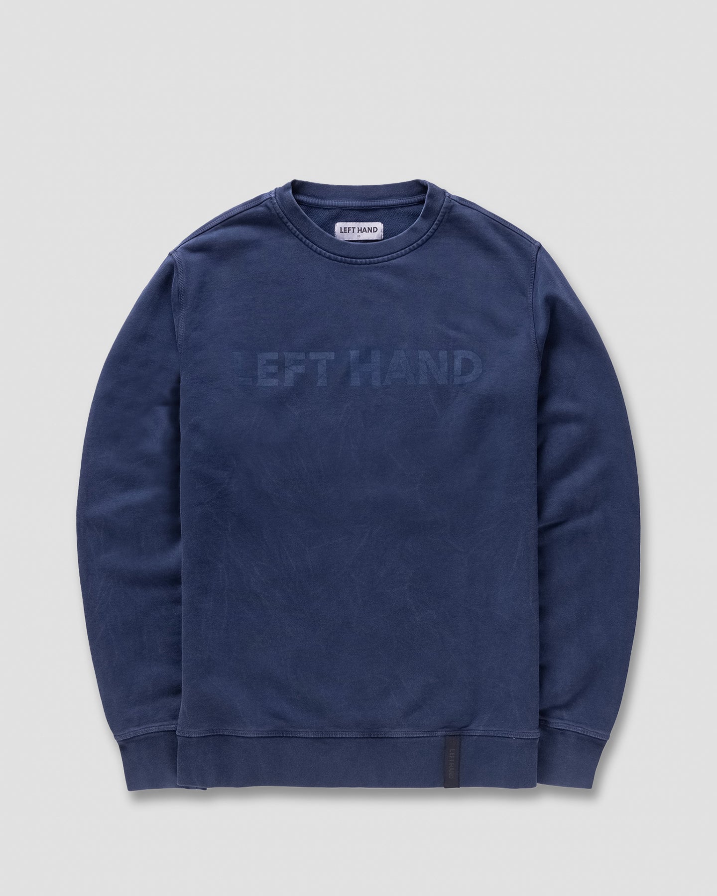 Left Hand Special Dye Crew Sweatshirt Navy