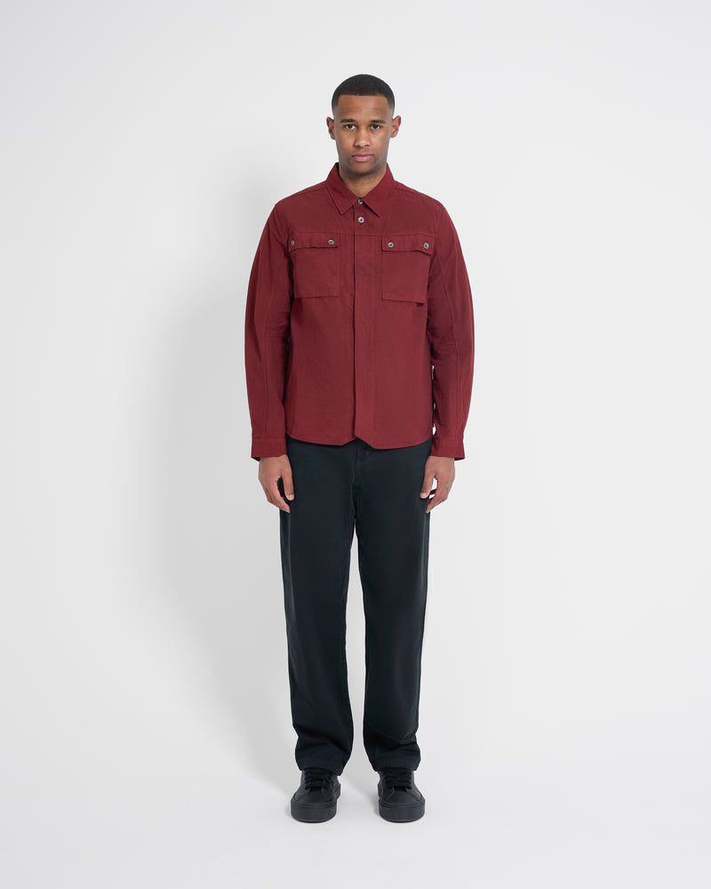 Left Hand Twin Pocket Shirt Burgundy