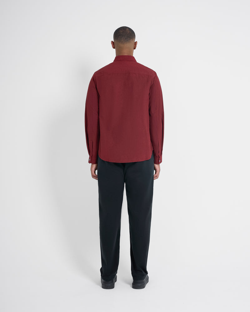 Left Hand Twin Pocket Shirt Burgundy