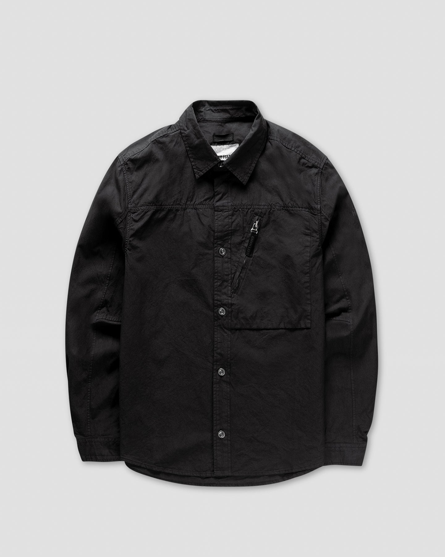 Left Hand Zip Pocket Shirt Black