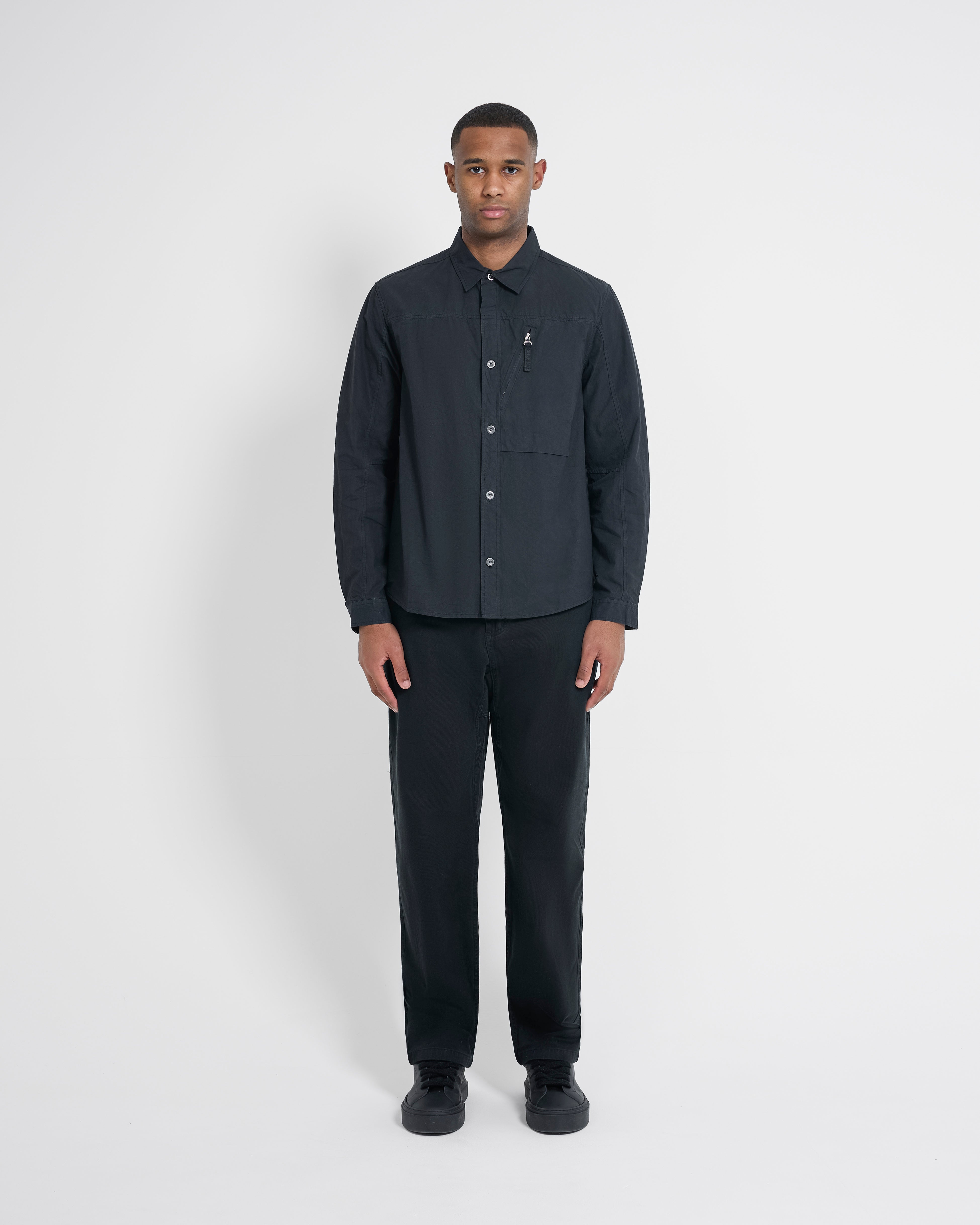 Left Hand Zip Pocket Shirt Black