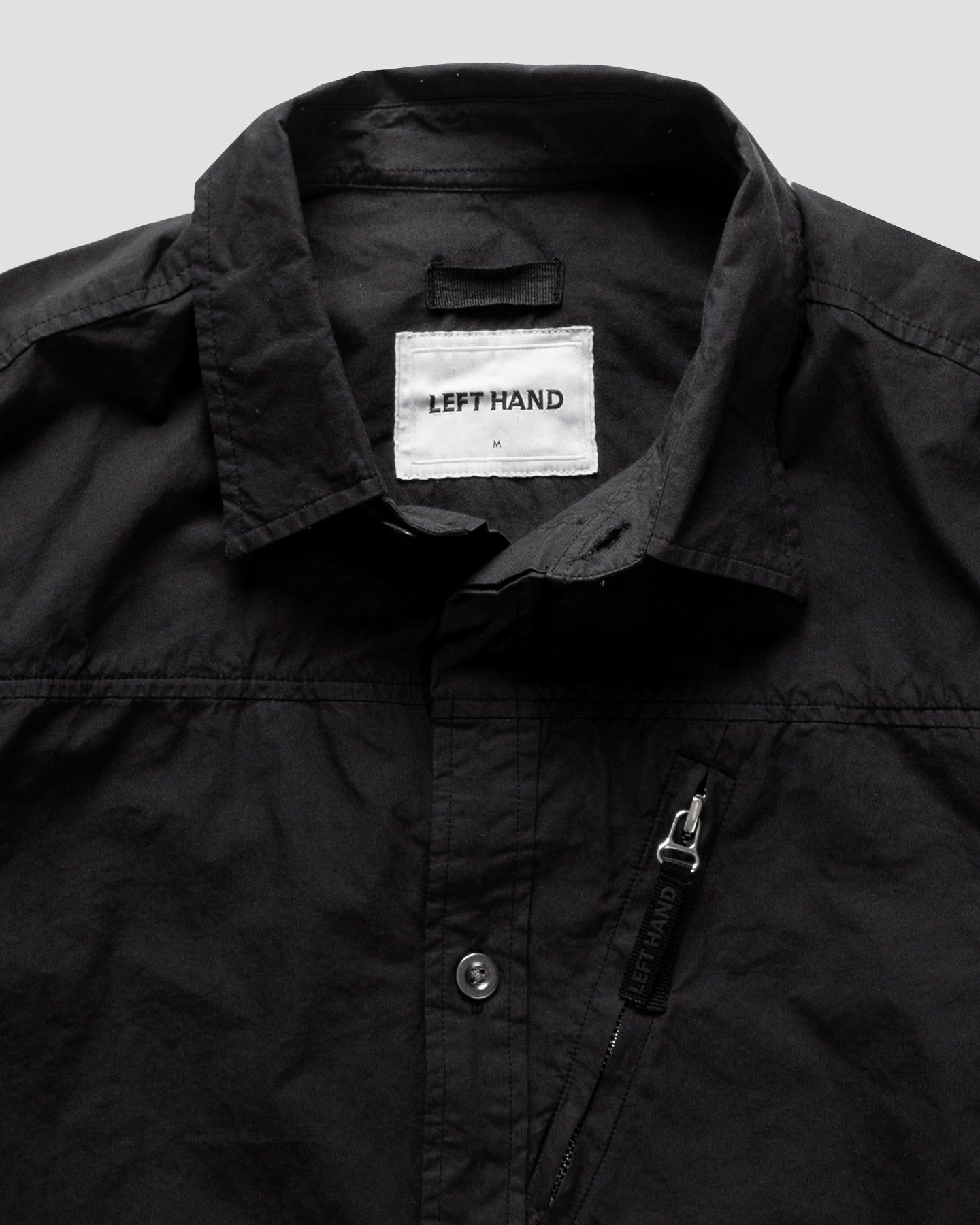 Left Hand Zip Pocket Shirt Black