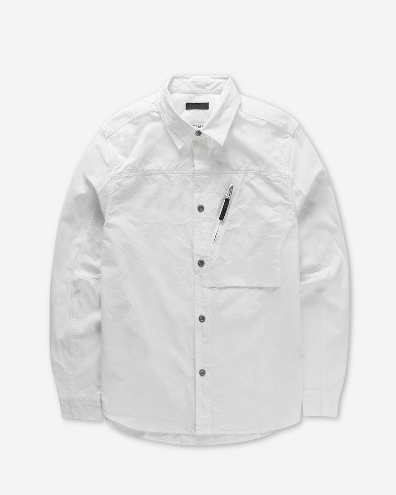 Left Hand Zip Pocket Shirt Off White