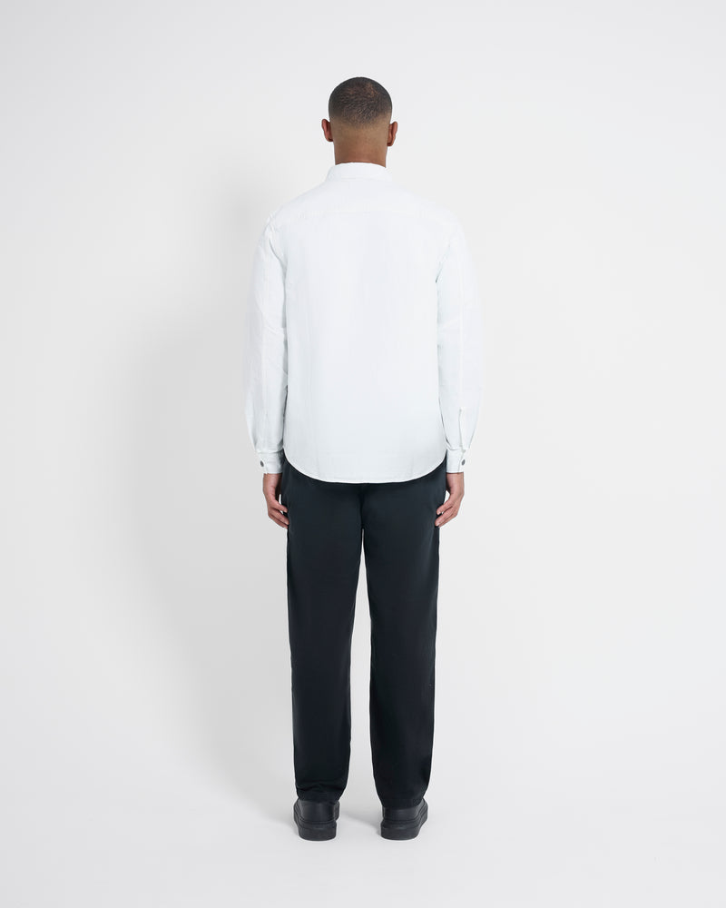 Left Hand Zip Pocket Shirt Off White