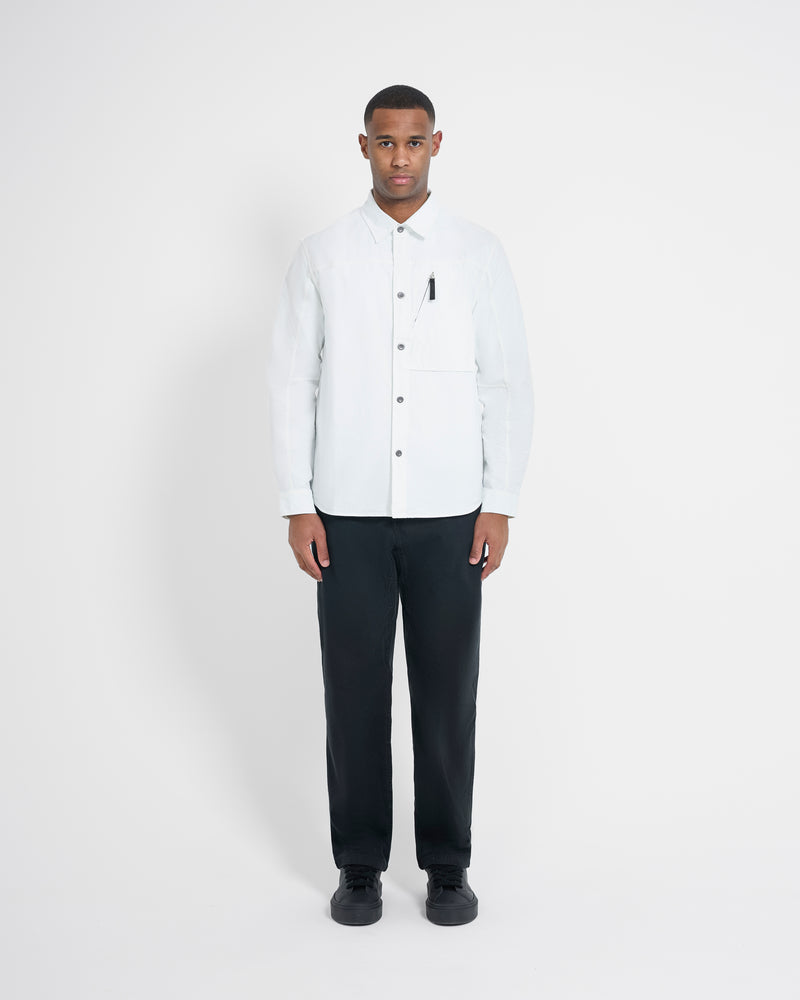 Left Hand Zip Pocket Shirt Off White