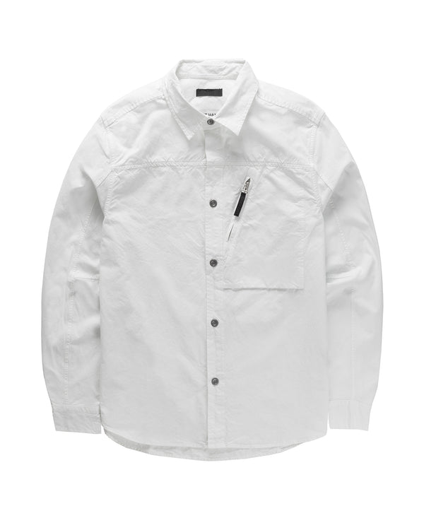 Left Hand Zip Pocket Shirt Off White