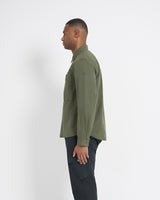 Left Hand Zip Pocket Shirt Olive