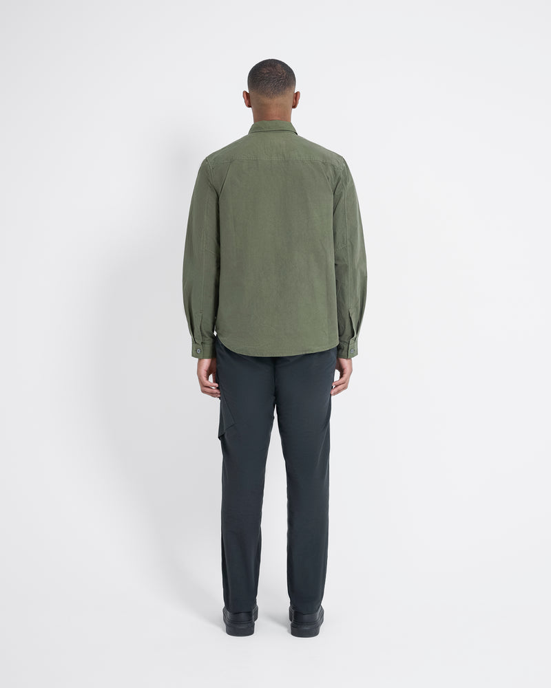 Left Hand Zip Pocket Shirt Olive