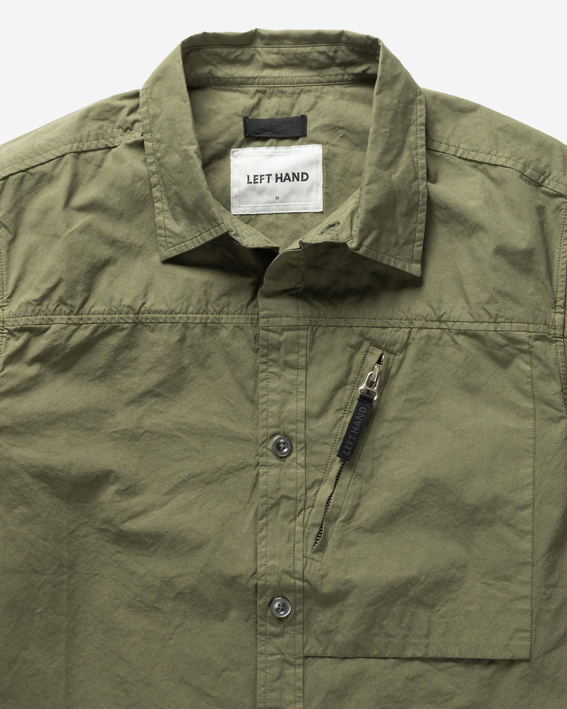 Left Hand Zip Pocket Shirt Olive