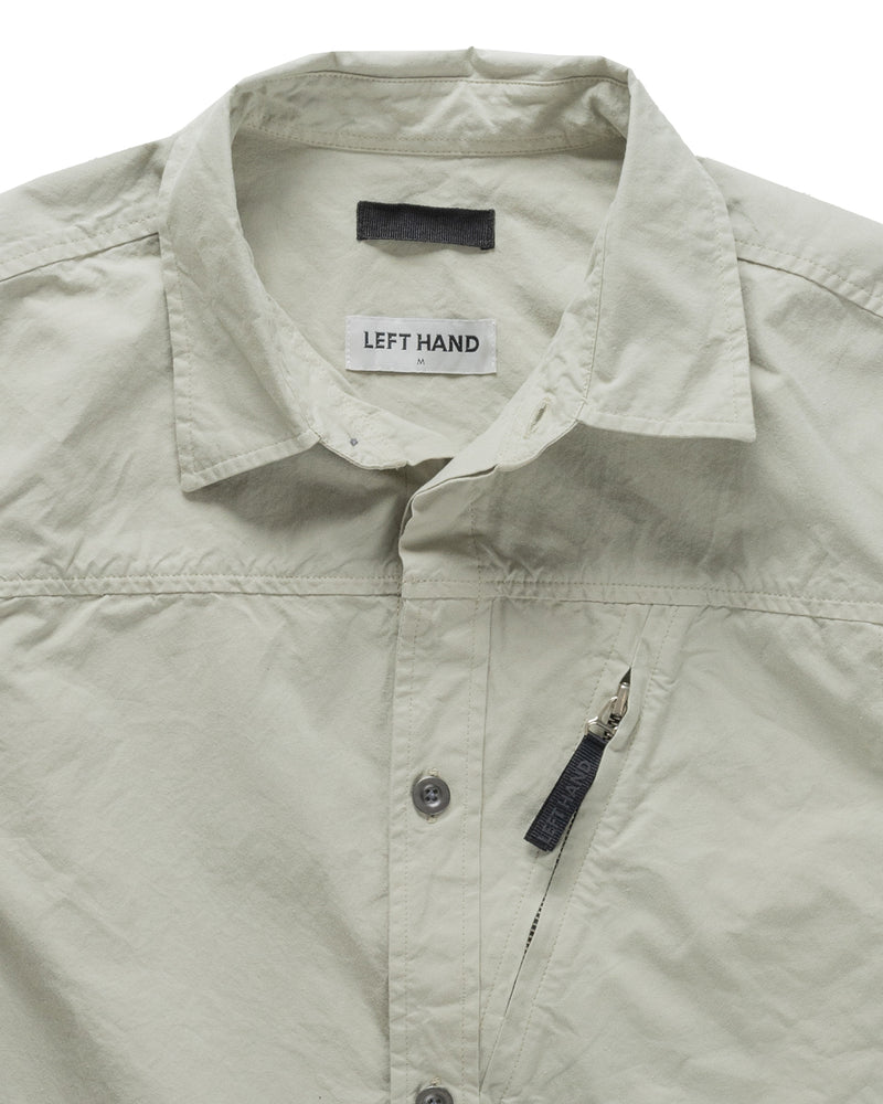 Left Hand Zip Pocket Shirt Stone