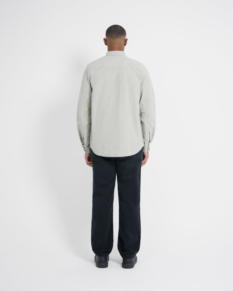 Left Hand Zip Pocket Shirt Stone