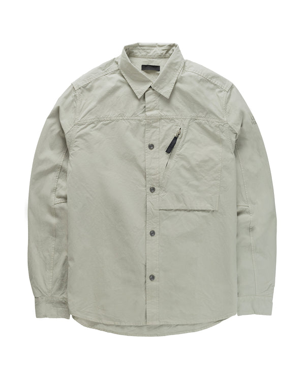 Left Hand Zip Pocket Shirt Stone