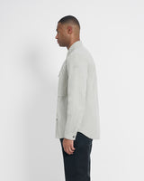Left Hand Zip Pocket Shirt Stone