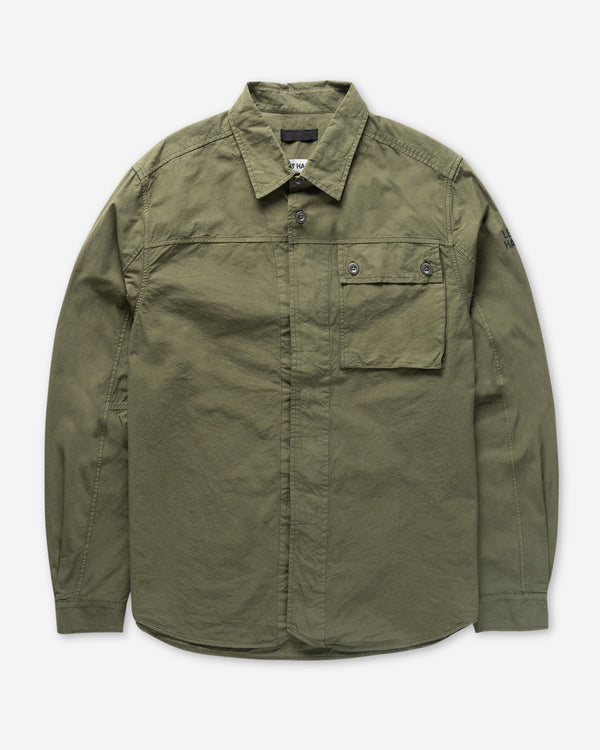 Left Hand Button Pocket Shirt Olive